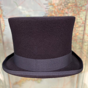 Merlin Midnight Blue Wool Top Hat