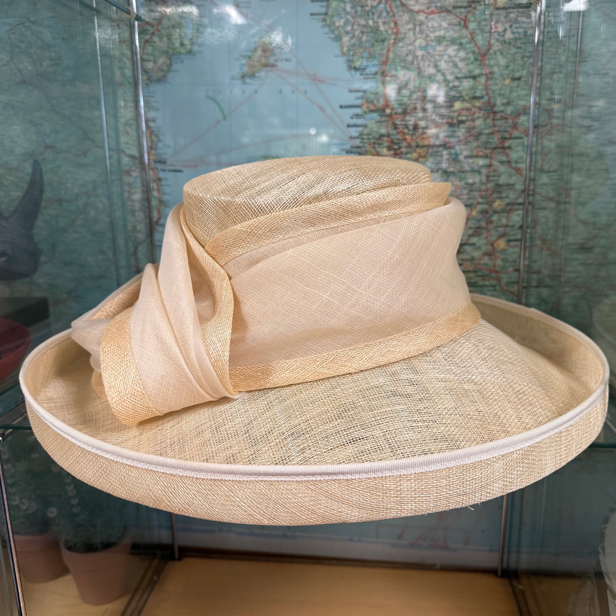 Large Cream Lucinda Sinamay Hat