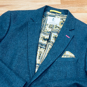 Navy Herringbone Spitalfields Jacket (42R)