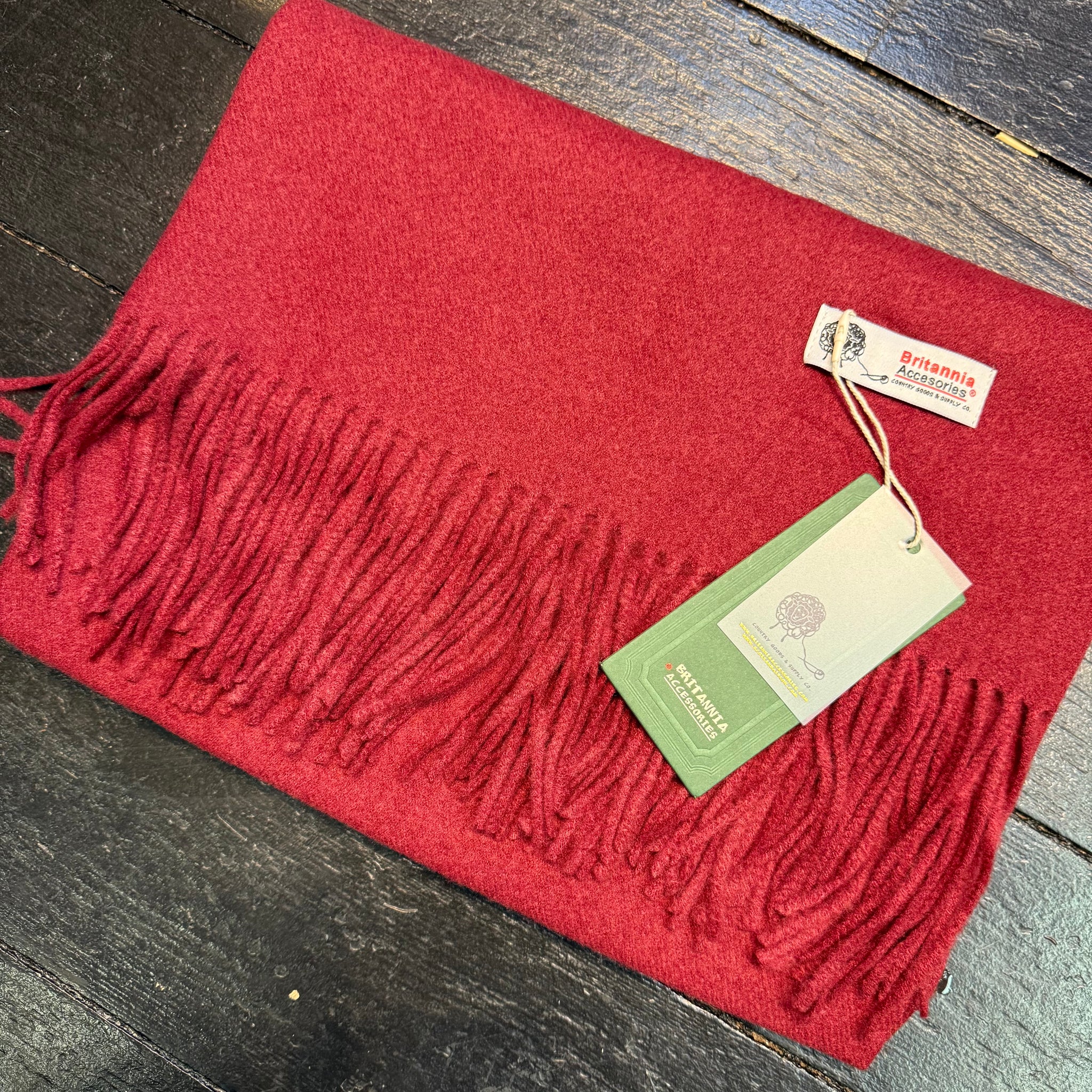 Plain Luxurious Pashmina Tia Fringed Scarf