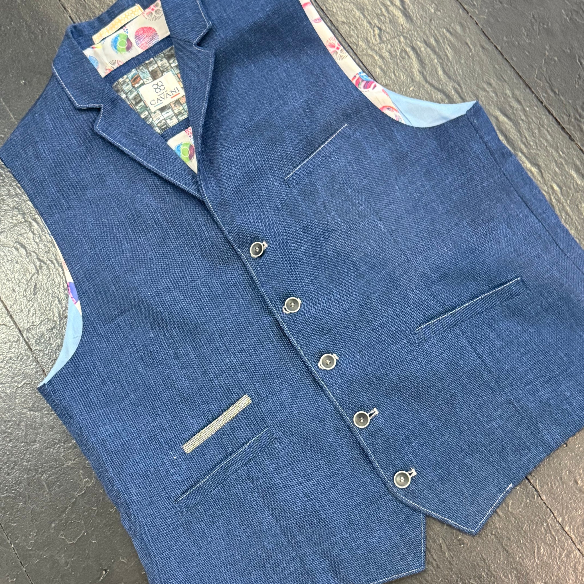 Waistcoat Denim Blue (42R)