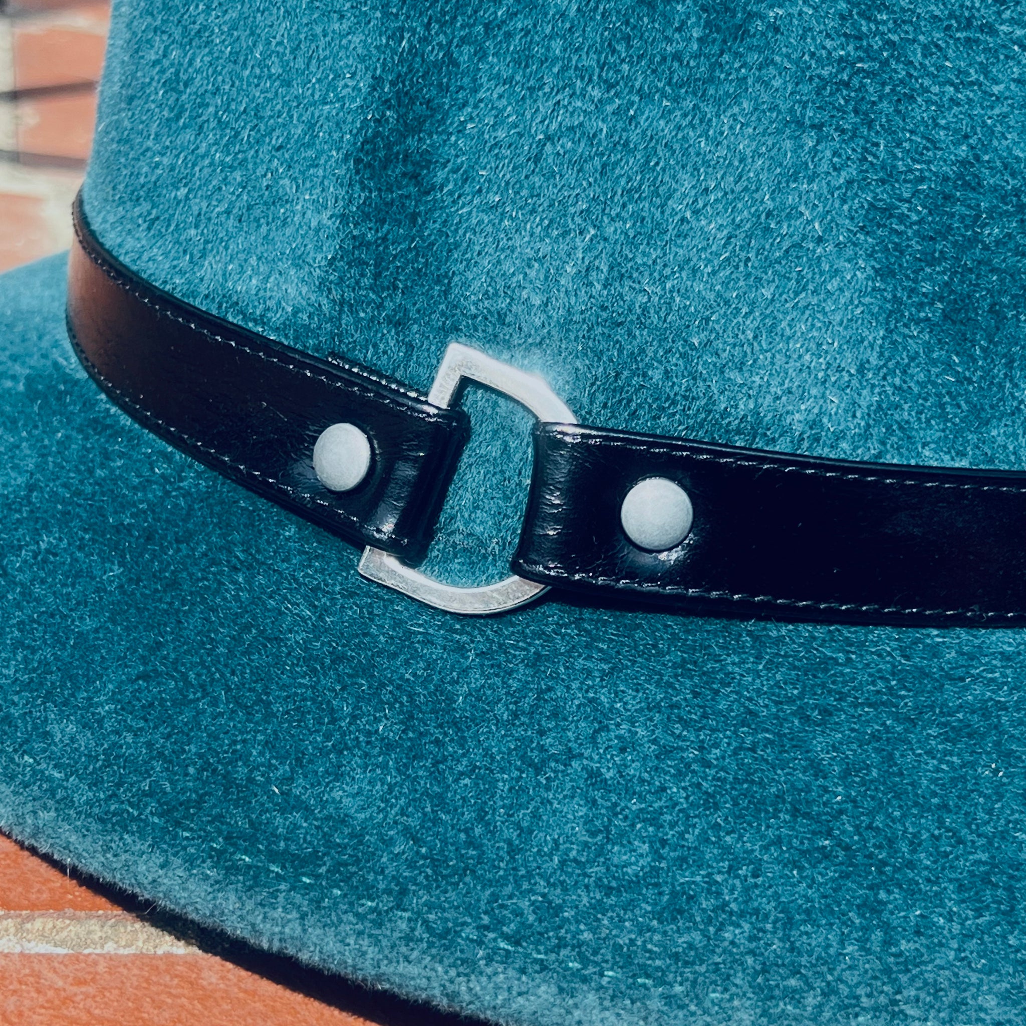 Teal Blue Fur Felt London Trilby