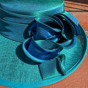 Jessica Turquoise Special Occasion Hat