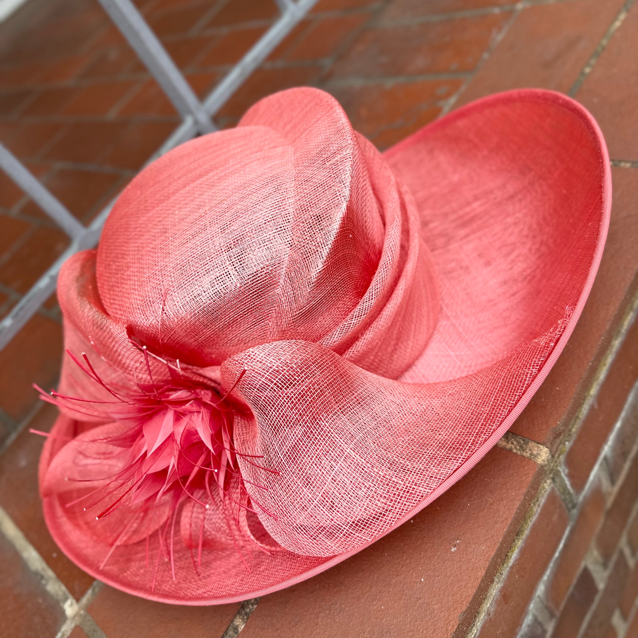 Laura McClelland Coral Occasion Hat