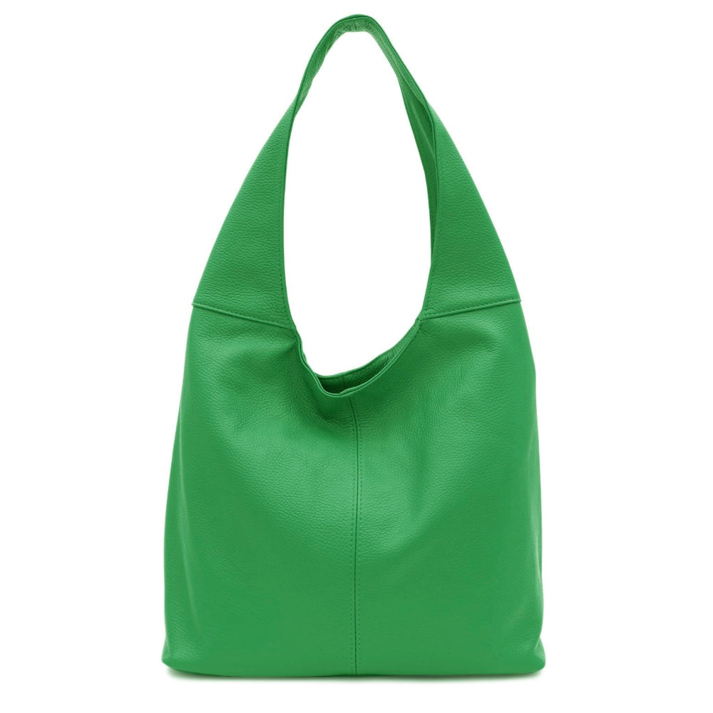 Leather Shoulder Hobo Bag