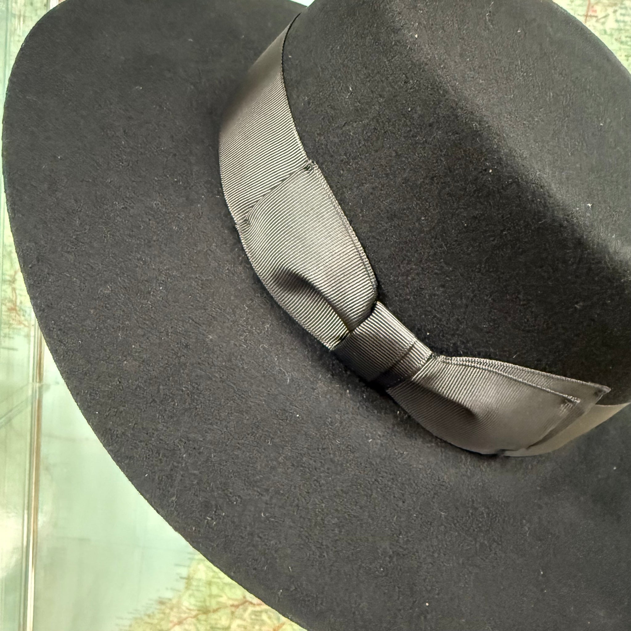 Zachary Wide Brim Wool Boater