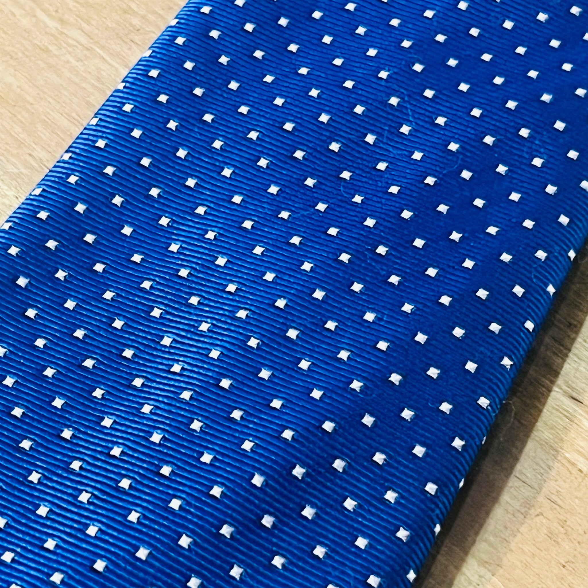 Tie - Royal Blue Polka Dot