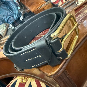 The Jameson Luxury Leather Brass Belt