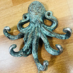 Verdigris Octopus Coat / Hat Hook