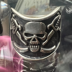925 Sterling Silver Pirate Skull Ring