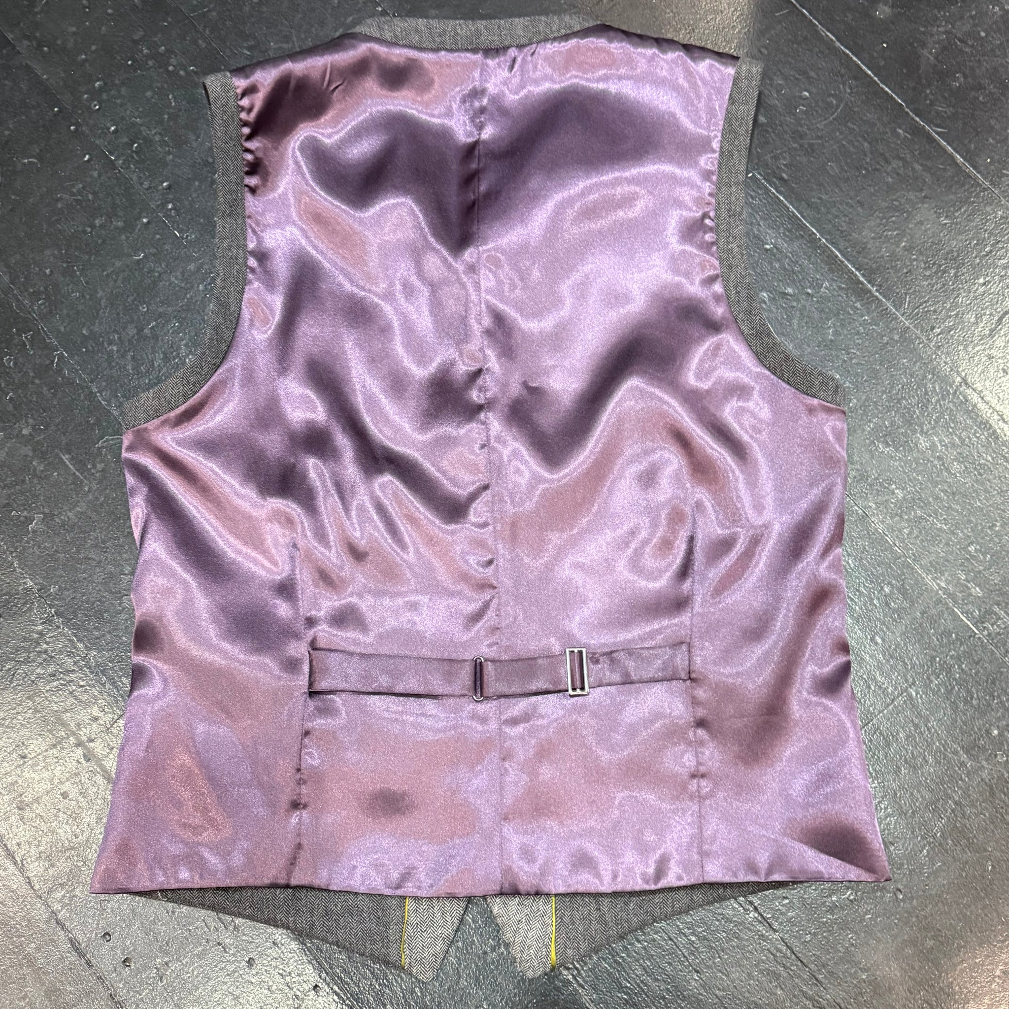 Waistcoat Grey Herringbone 38R