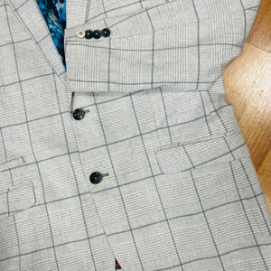 Jacket Cream Grey Check 40R