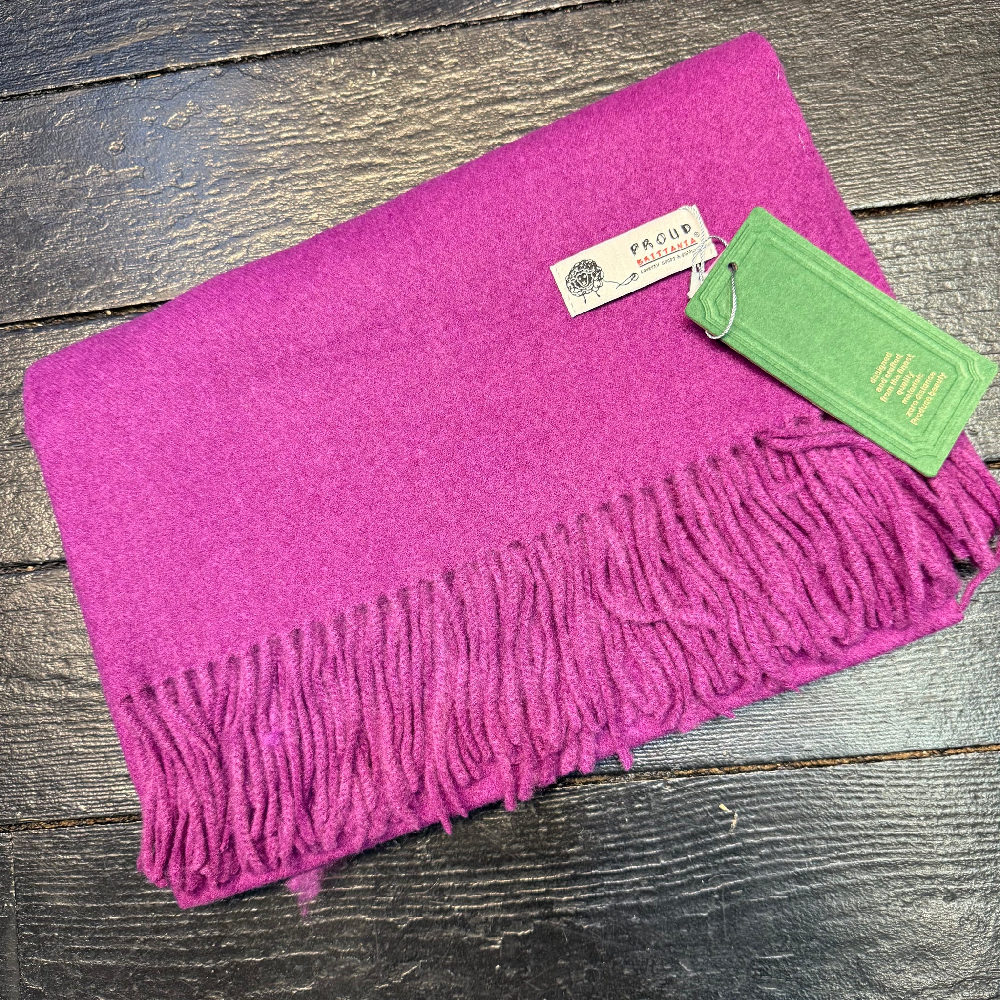 Plain Luxurious Pashmina Tia Fringed Scarf