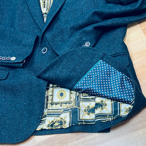 Navy Herringbone Spitalfields Jacket (42R)