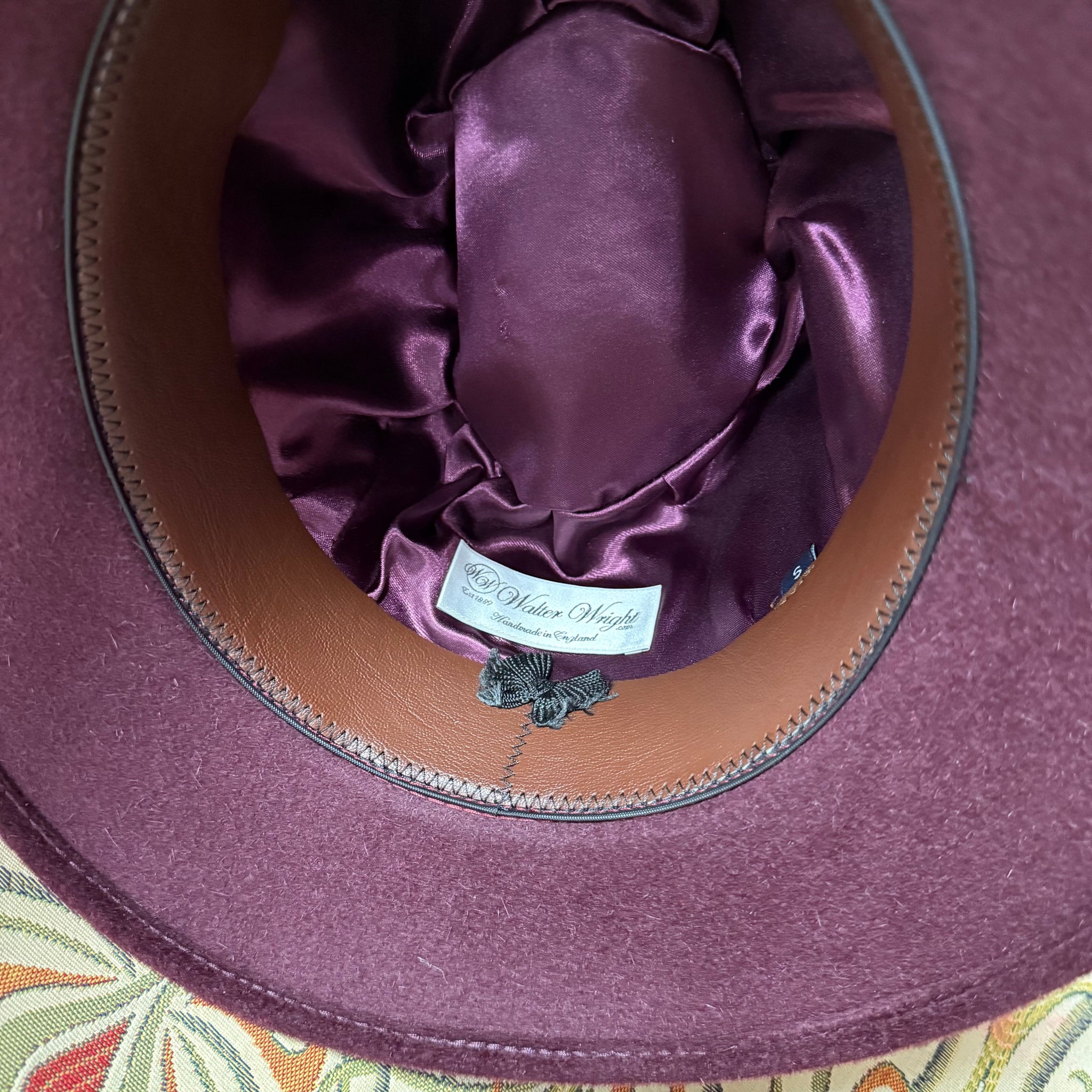 WW Fedora BlackBerry Fur Felt Hat (Small)