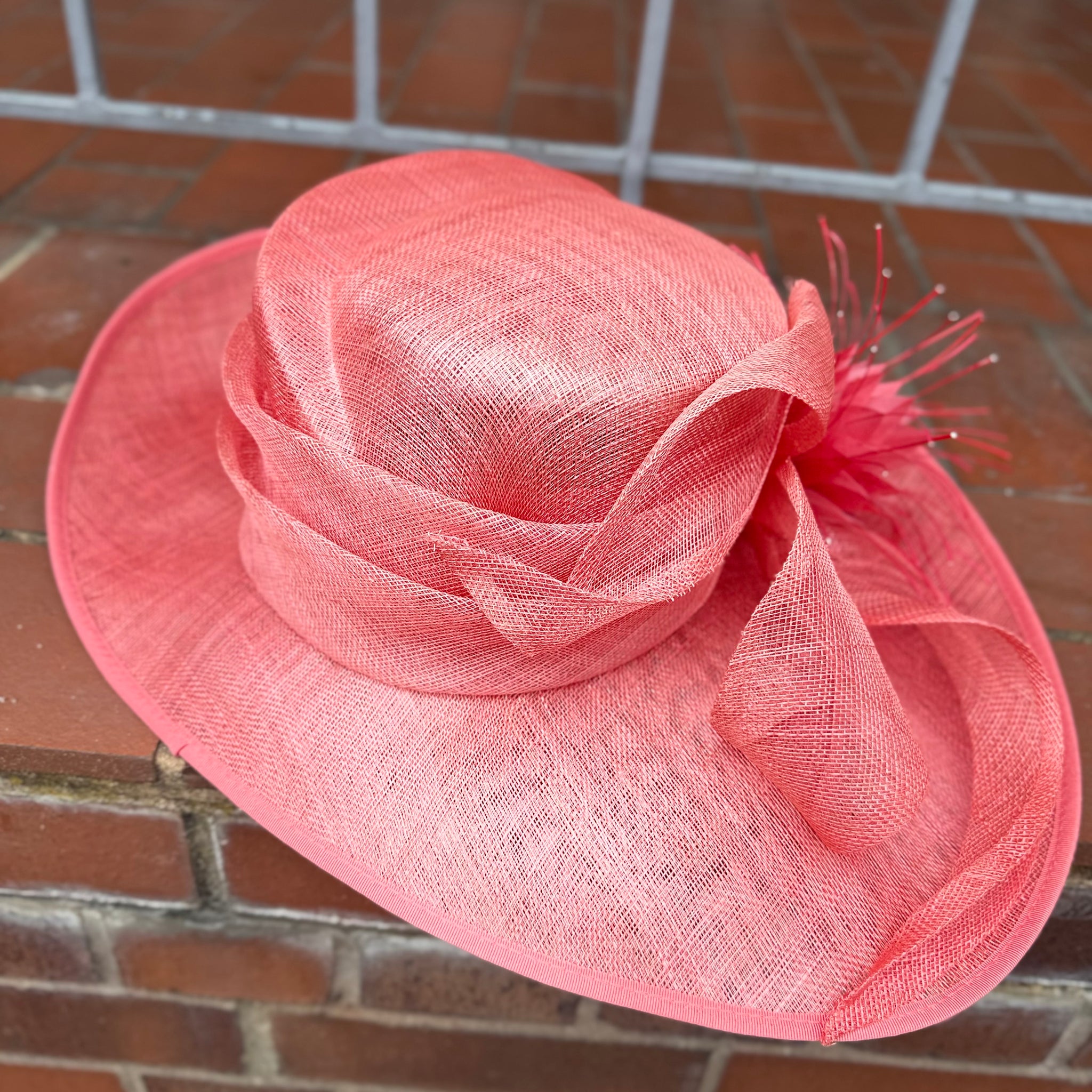 Laura McClelland Coral Occasion Hat