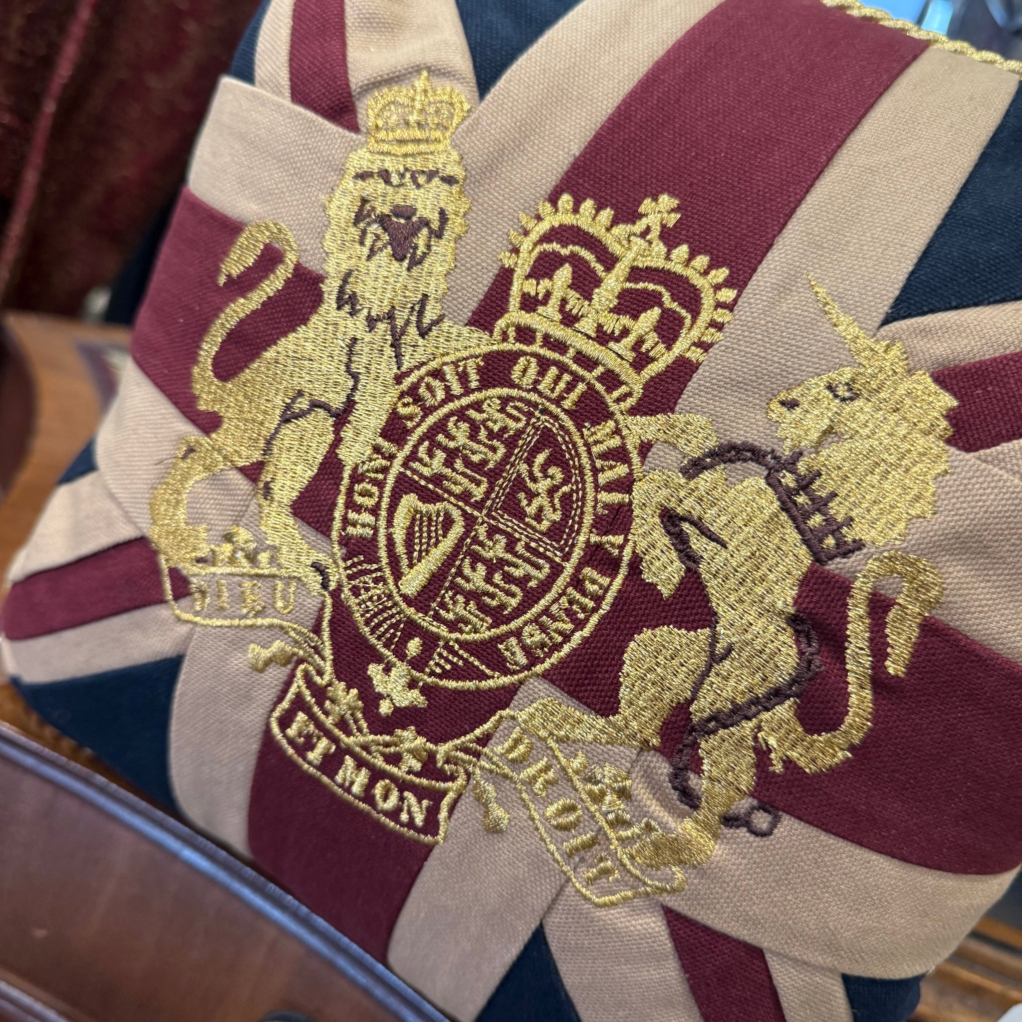 Mini Cushion Crested Union Flag