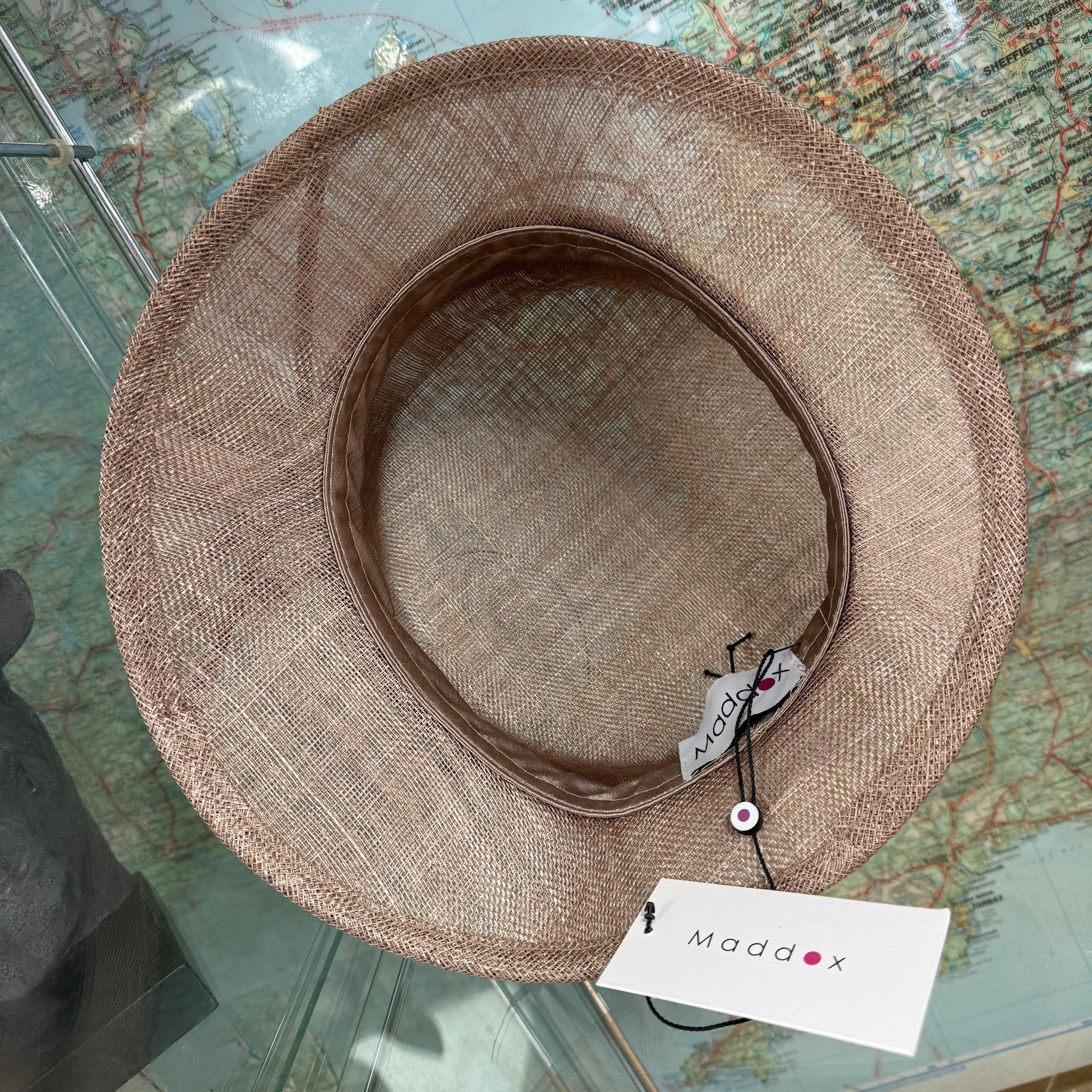 Coffee Sinamay Ocassional Hat