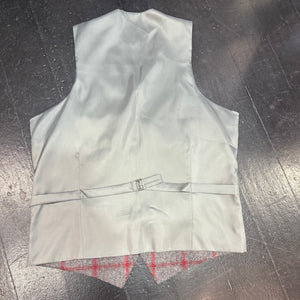 Waistcoat - Grey/Red Windowpane Check 38R