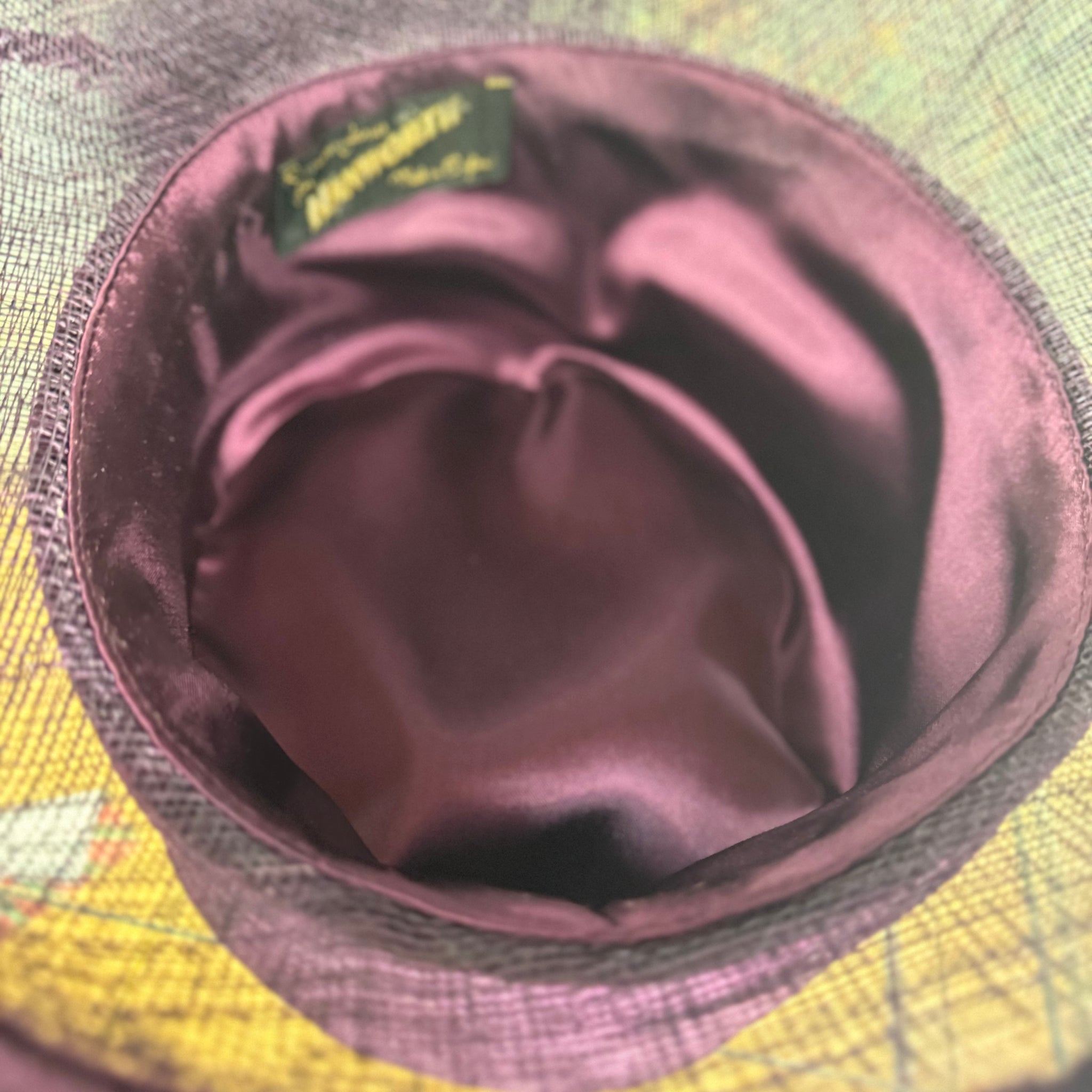 Lucinda  Purple Velvet Hat With Feathers