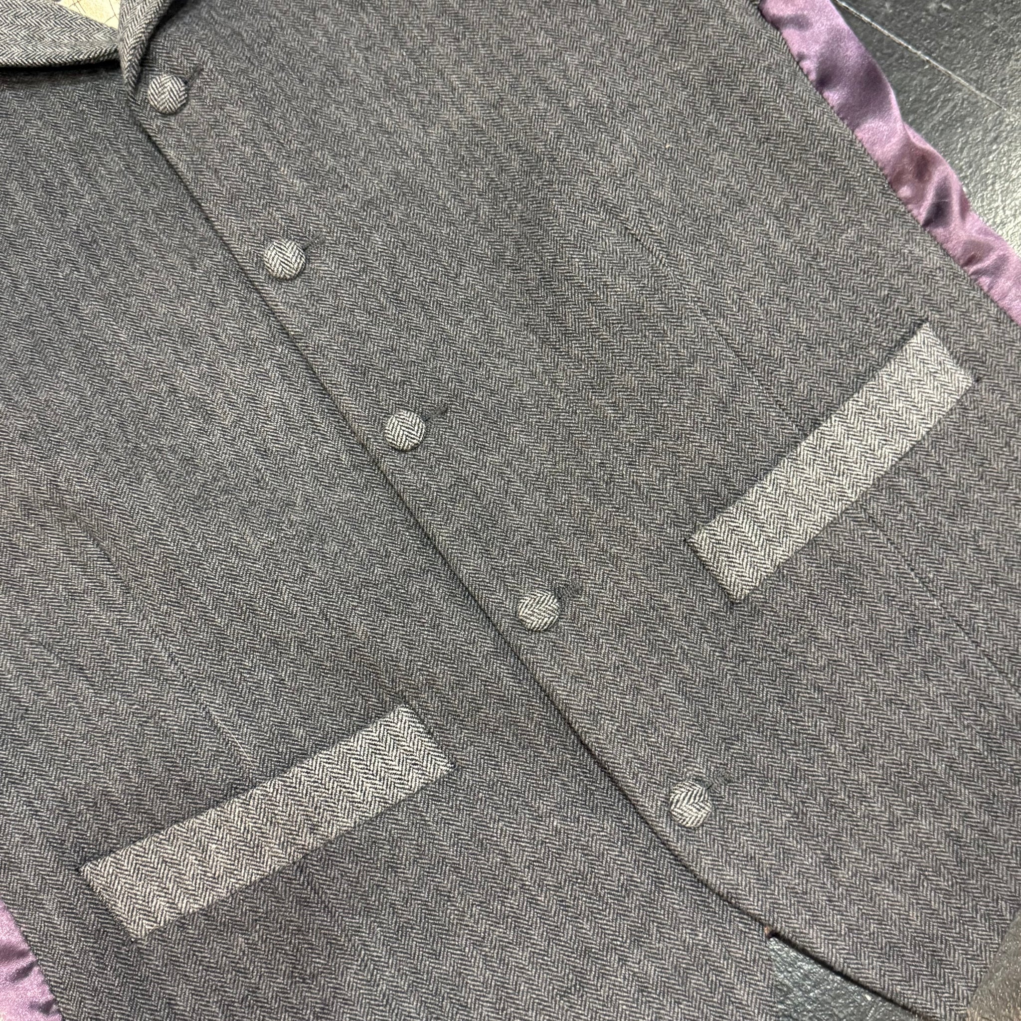Waistcoat Grey Herringbone 38R