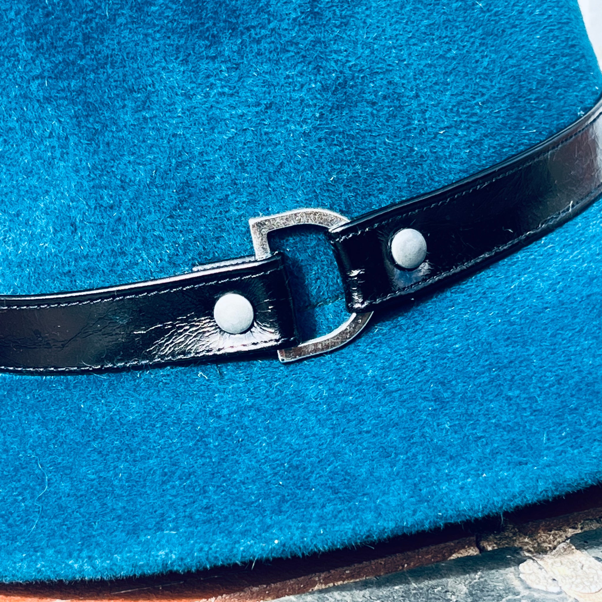 Turquoise Fur Felt London Trilby