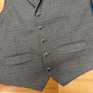 Dogtooth Harry Brown Waistcoat 44R