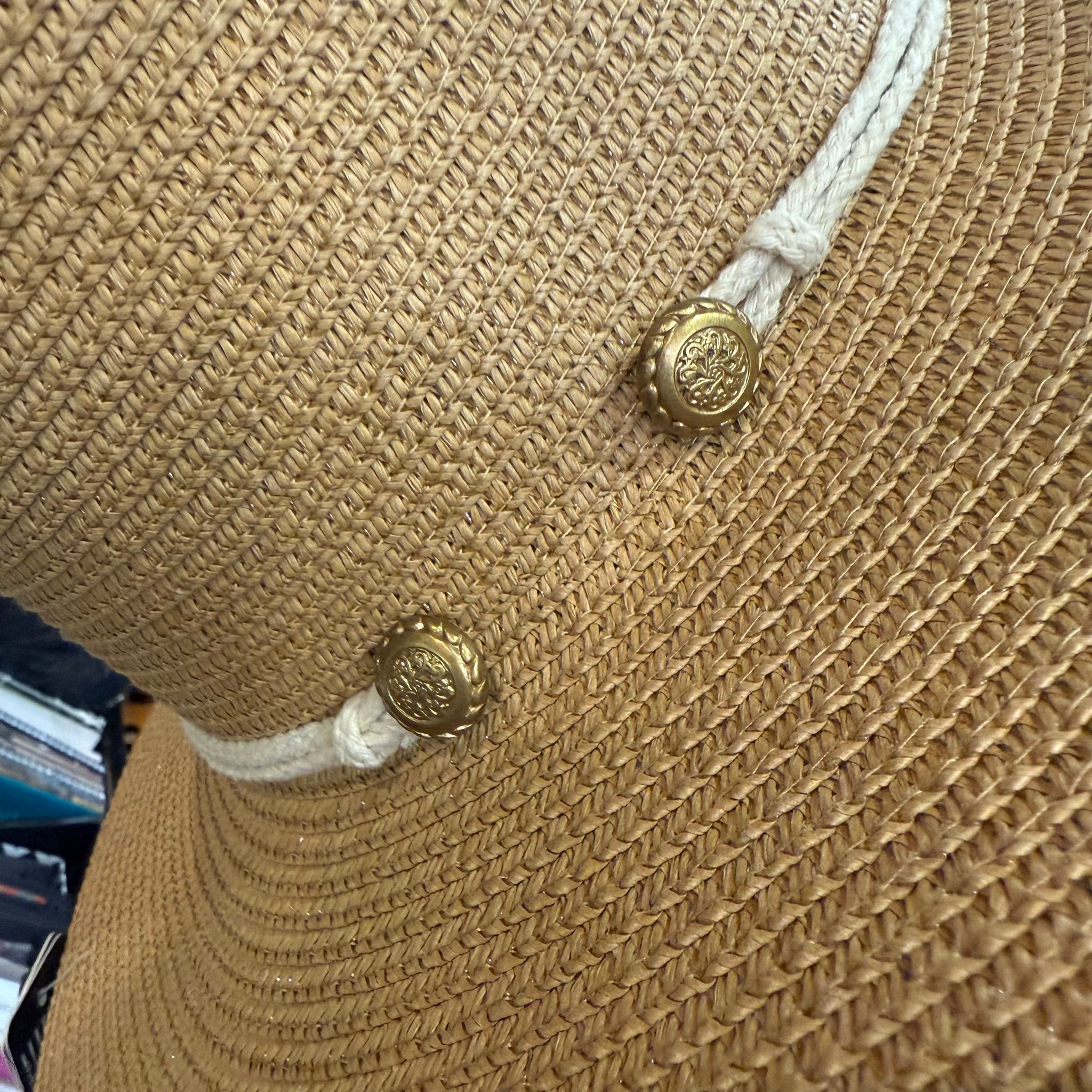 Fiona Round Summer Hat With Cord