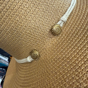 Fiona Round Summer Hat With Cord
