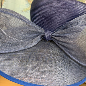 Wide Brim Blue Sinamay Zarah Hat