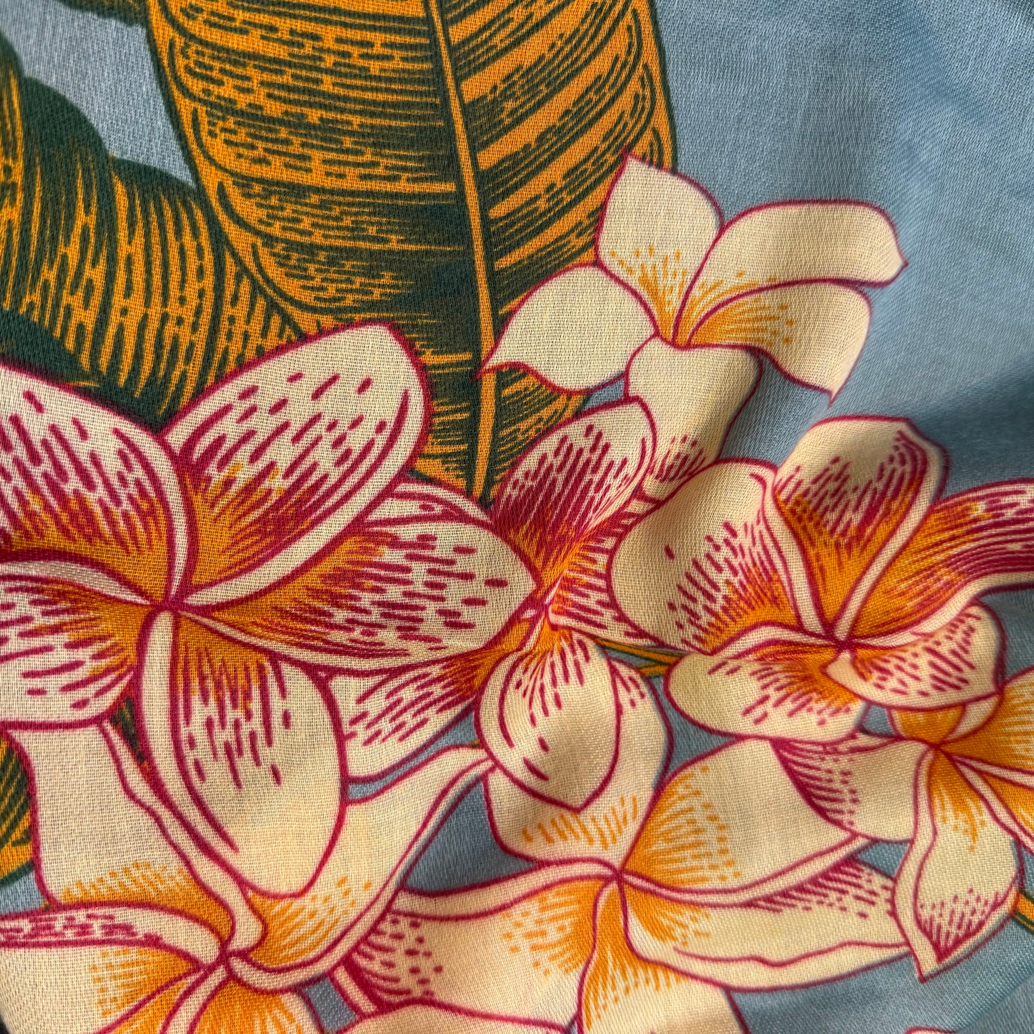 Scarf - Bold Camellia Flower