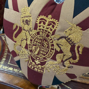 Mini Heart Union Flag Cushion With Crest