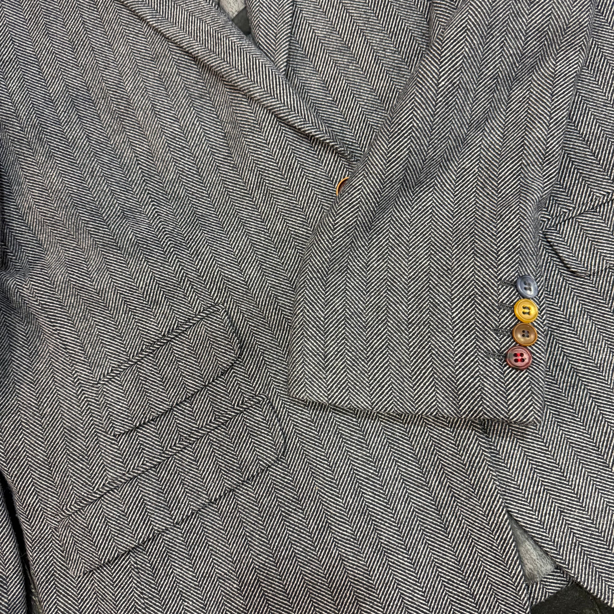 Gents Navy Herringbone Jacket by Joe Browns (46R)