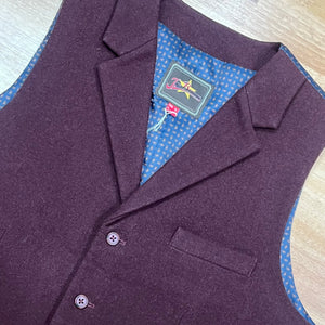 Burgundy Waistcoat by Joe Browns 40R