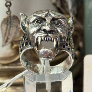 925 Sterling Silver Devil Ring
