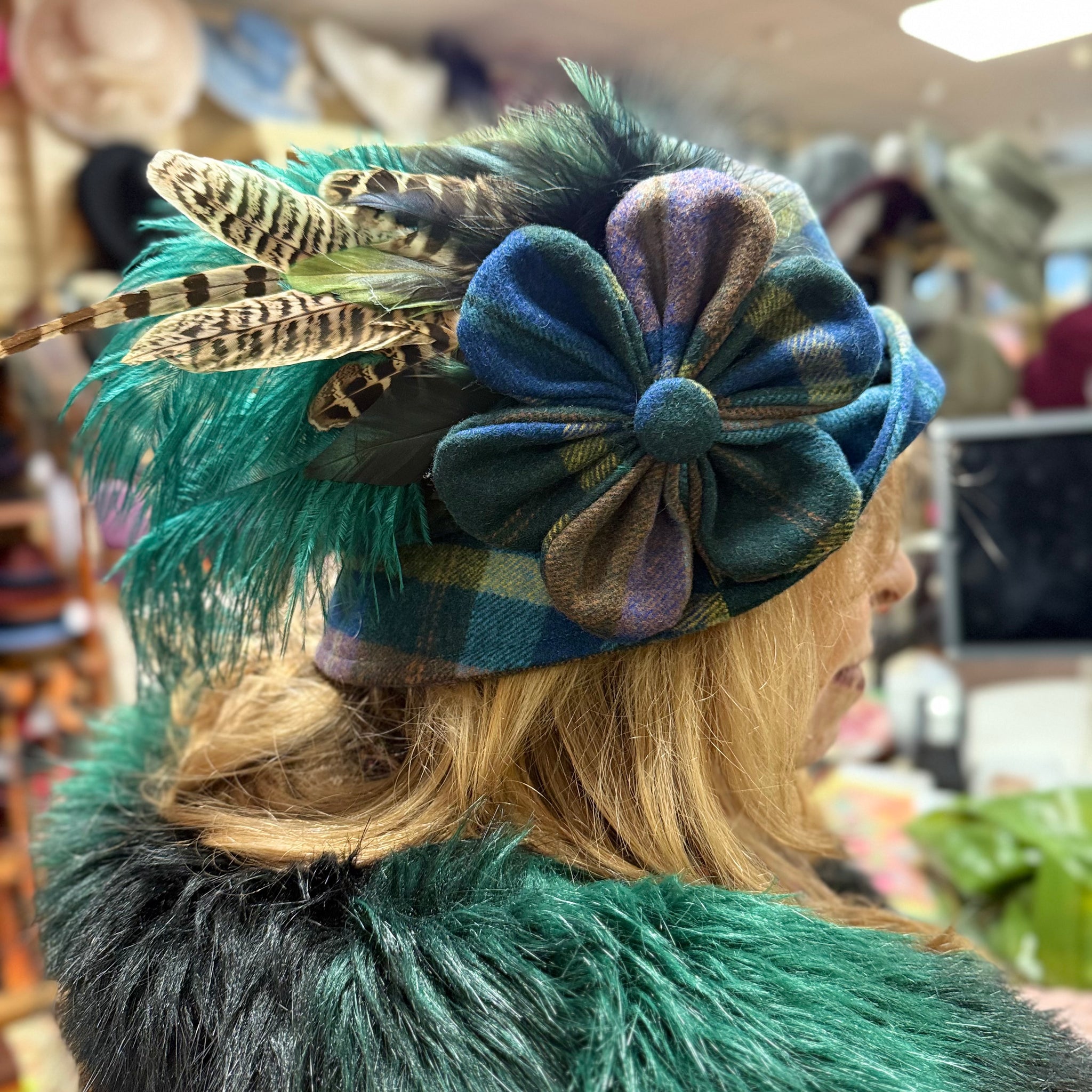 Fern Multi-Coloured Wool Cloche Hat