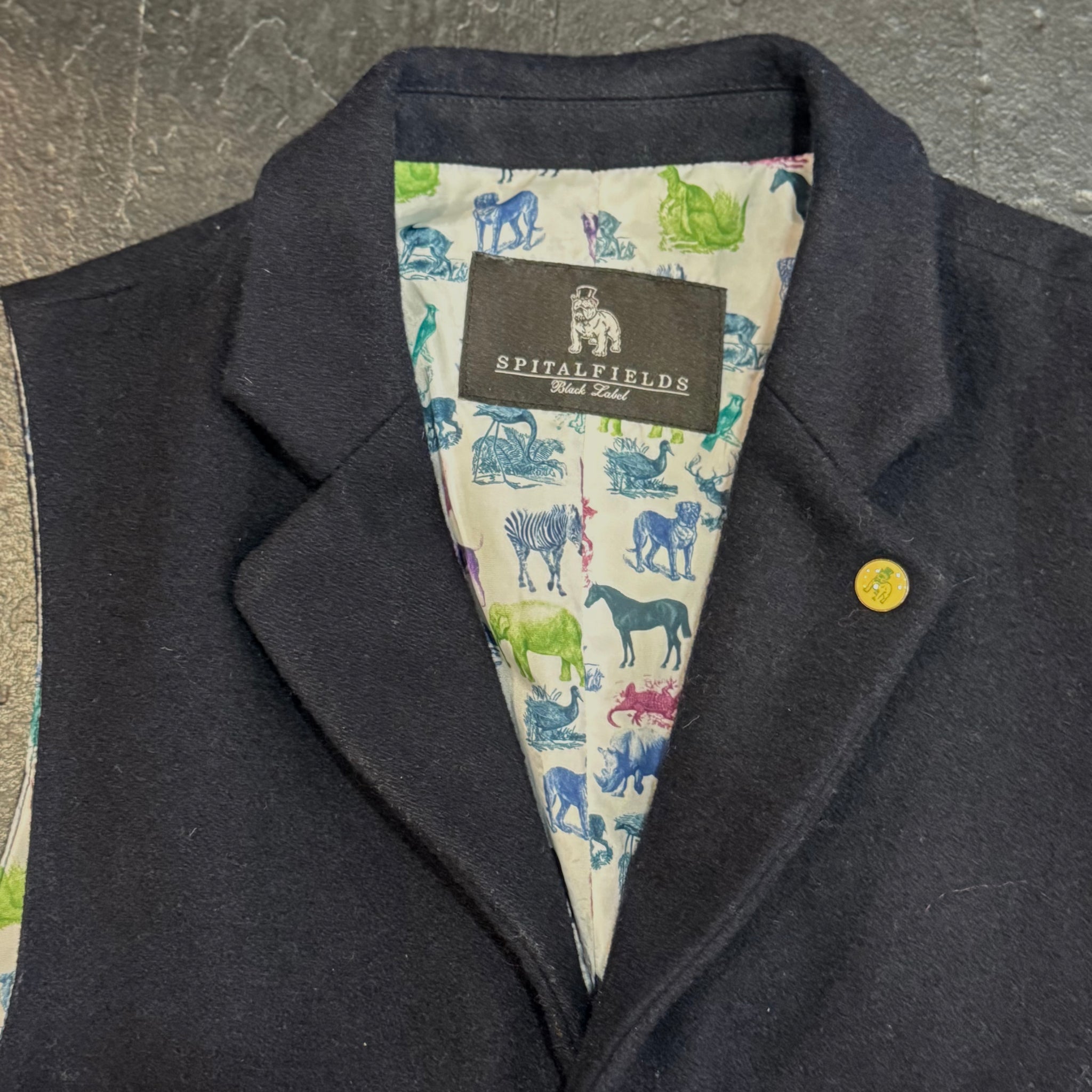 Navy Waistcoat by Spitalfields (36R)