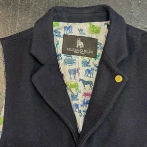 Navy Waistcoat by Spitalfields (36R)