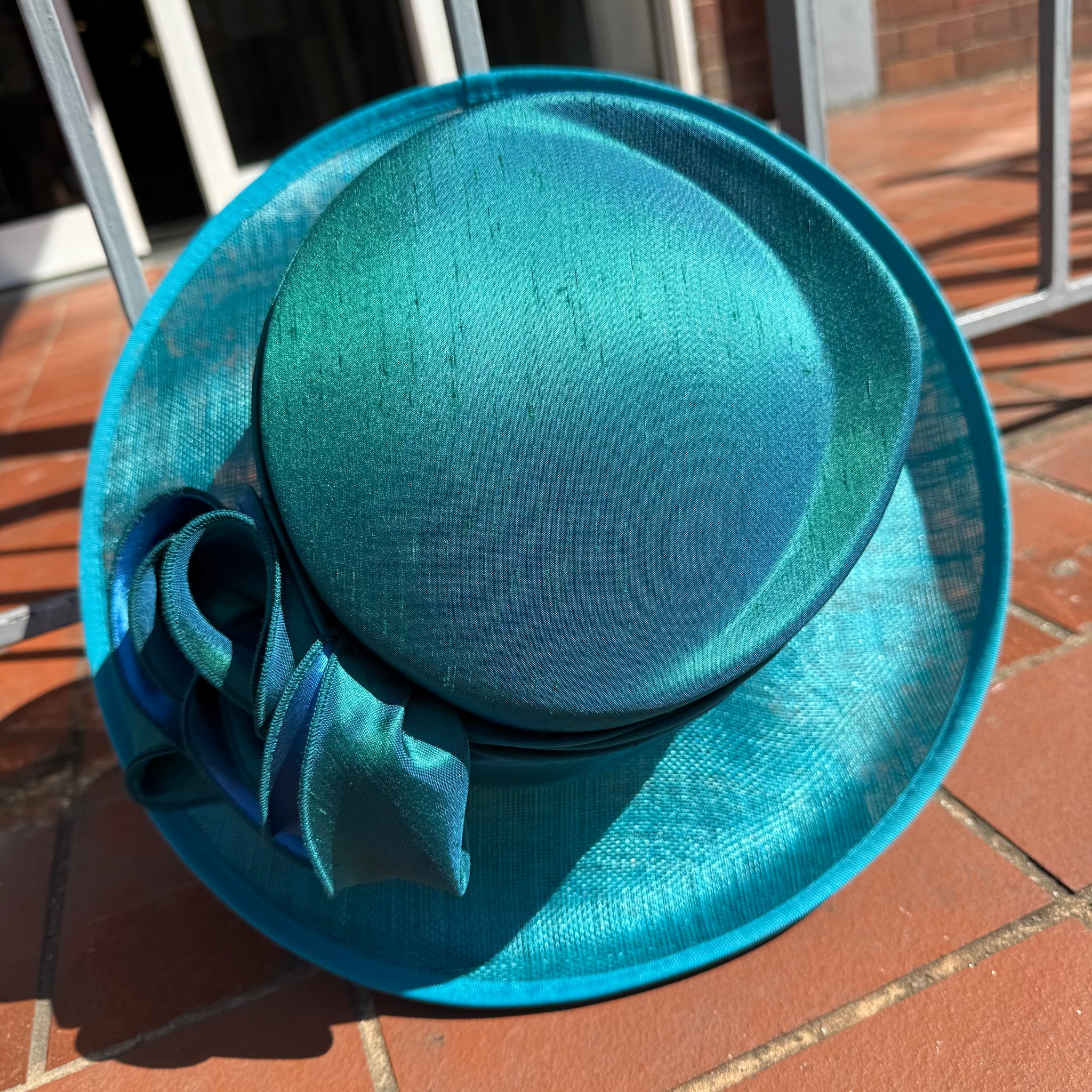 Jessica Turquoise Special Occasion Hat
