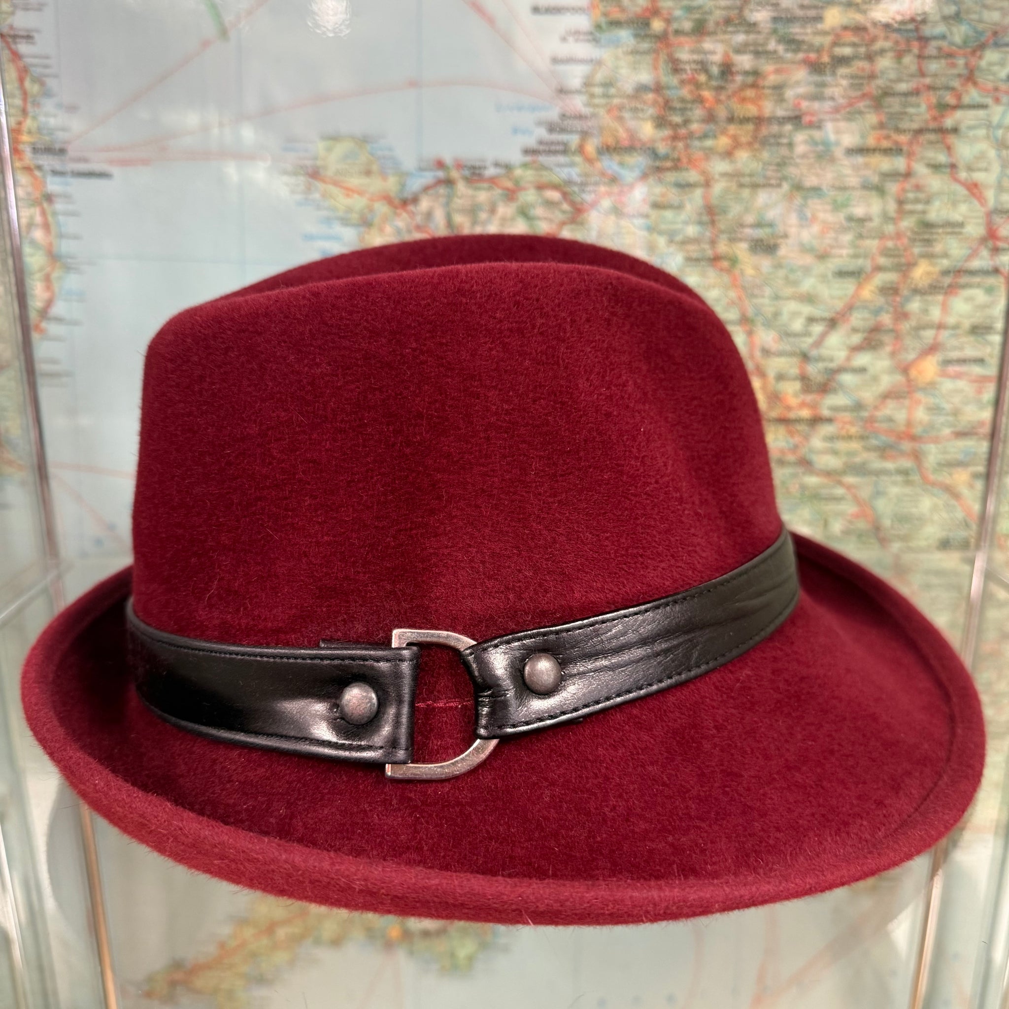 Philip Wine Fur Felt Trilby Hat