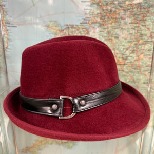 Philip Wine Fur Felt Trilby Hat