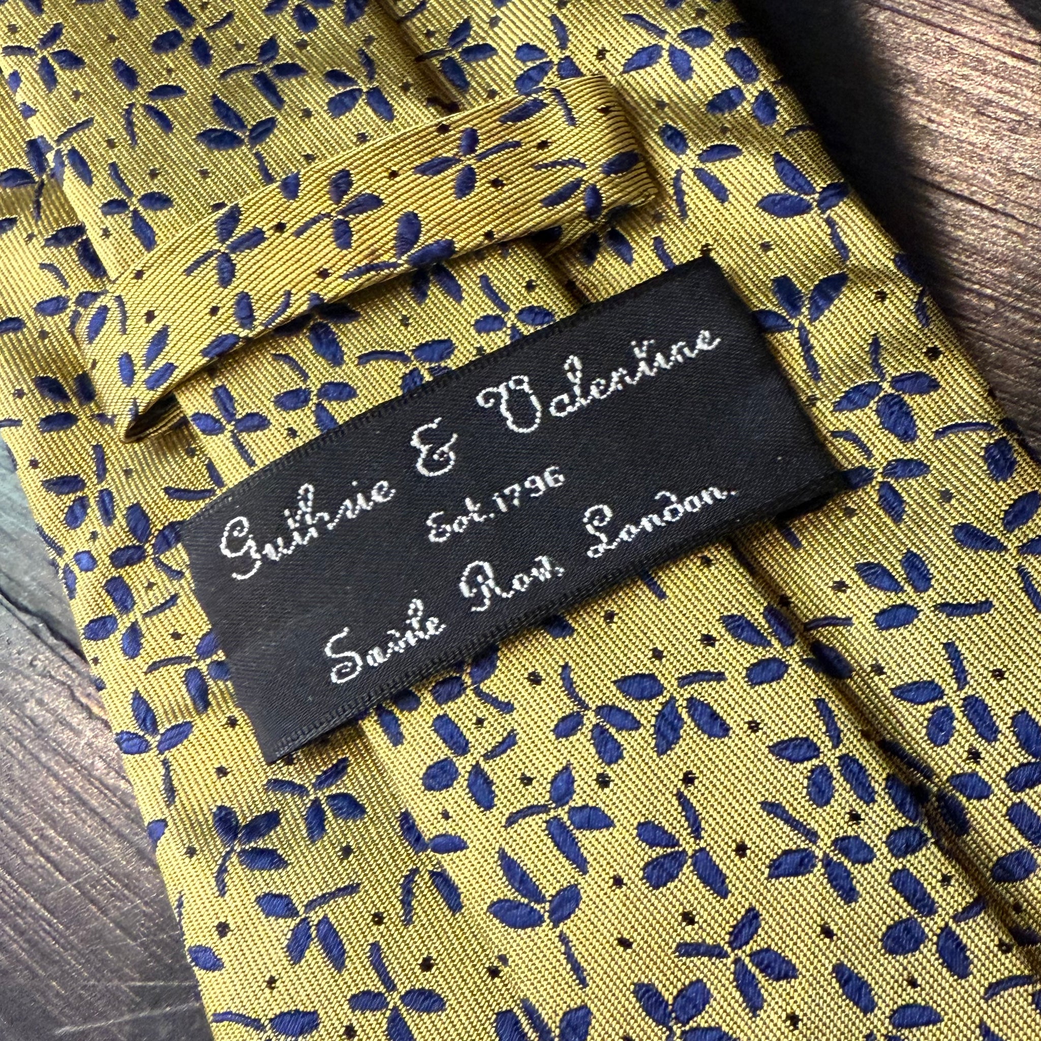 Silk Tie by Gutherie & Valentine
