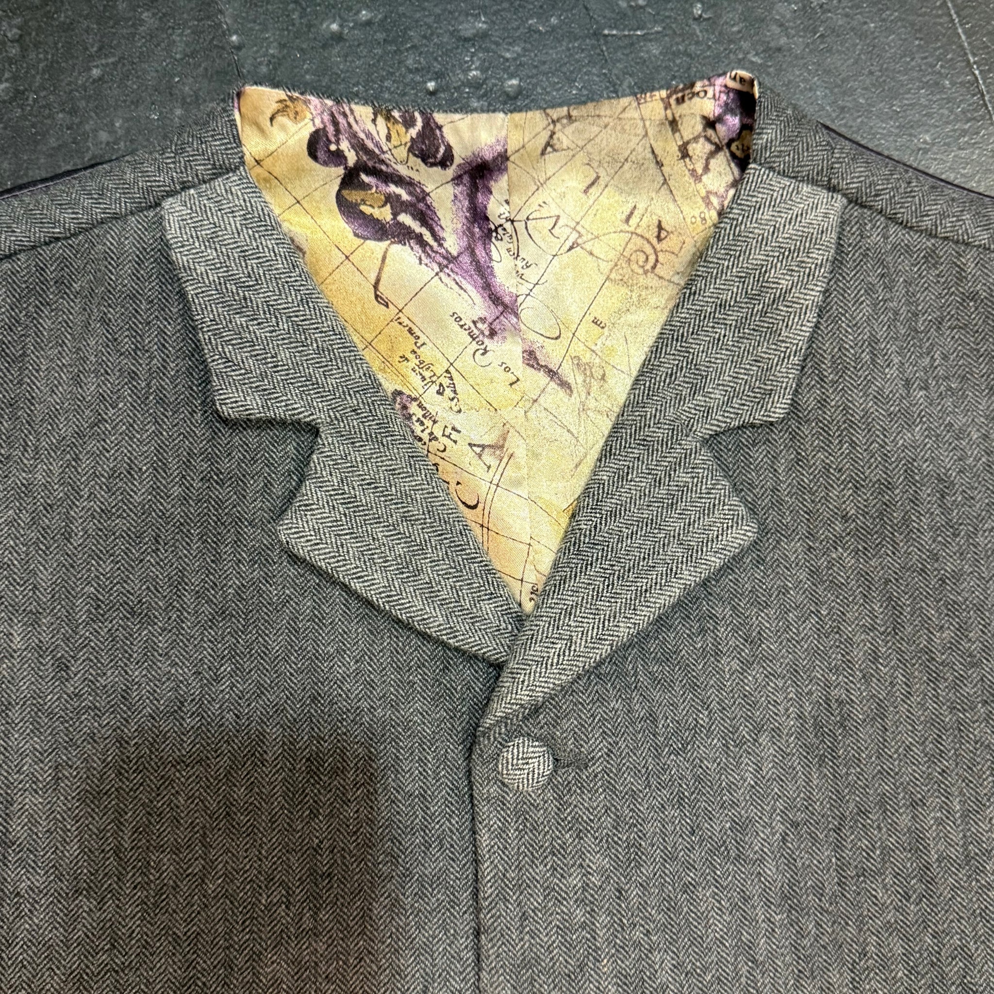 Waistcoat Grey Herringbone 38R
