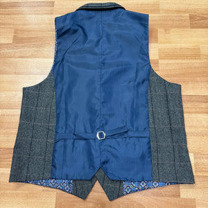 Grey Herringbone Cavani Waistcoat 42R