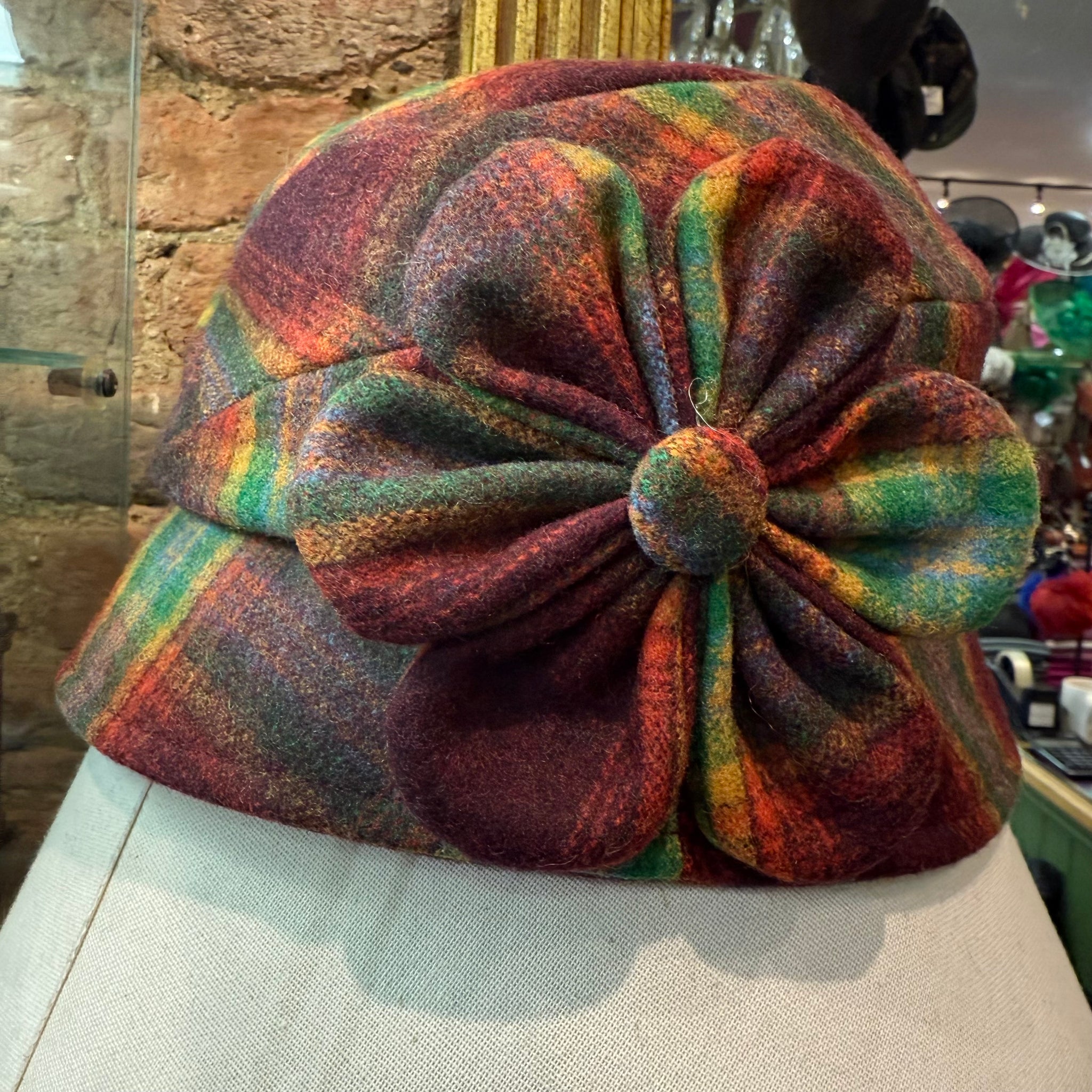 Fern Multi-Coloured Wool Cloche Hat