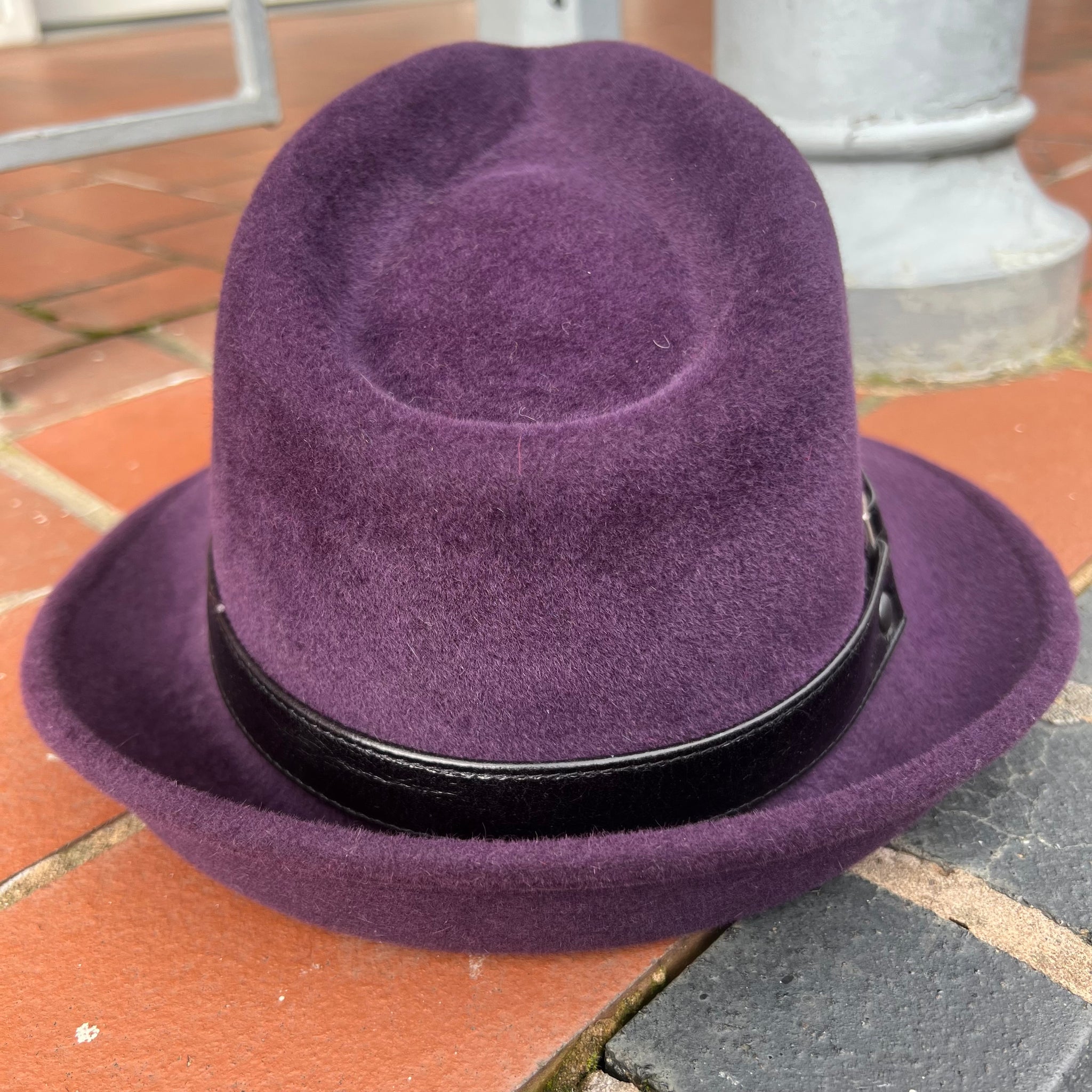 Sam Spade Blackcurrant Fur Felt Trilby Hat
