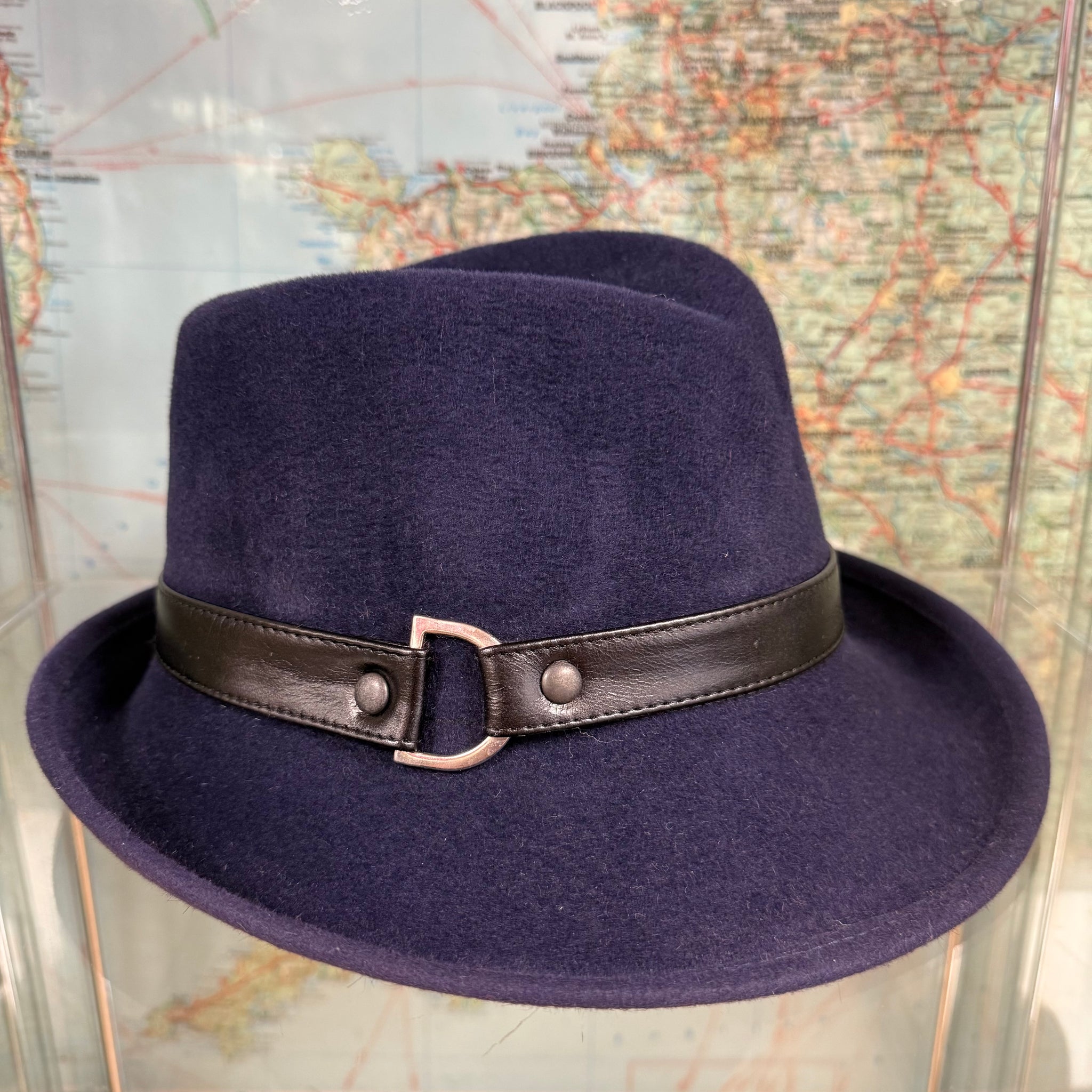 Philip Midnight Blue Fur Felt Trilby