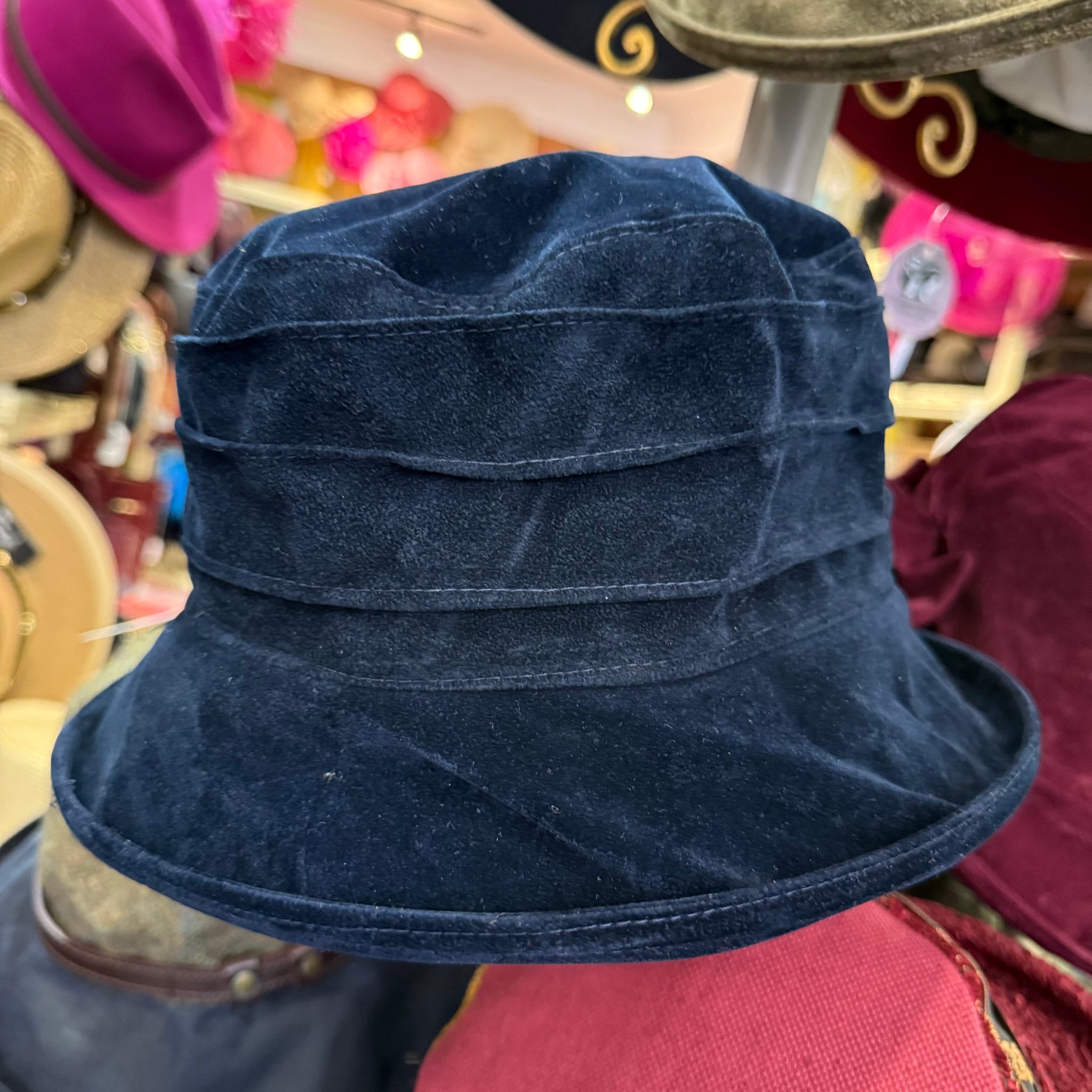 Sophie suedette ridged hat