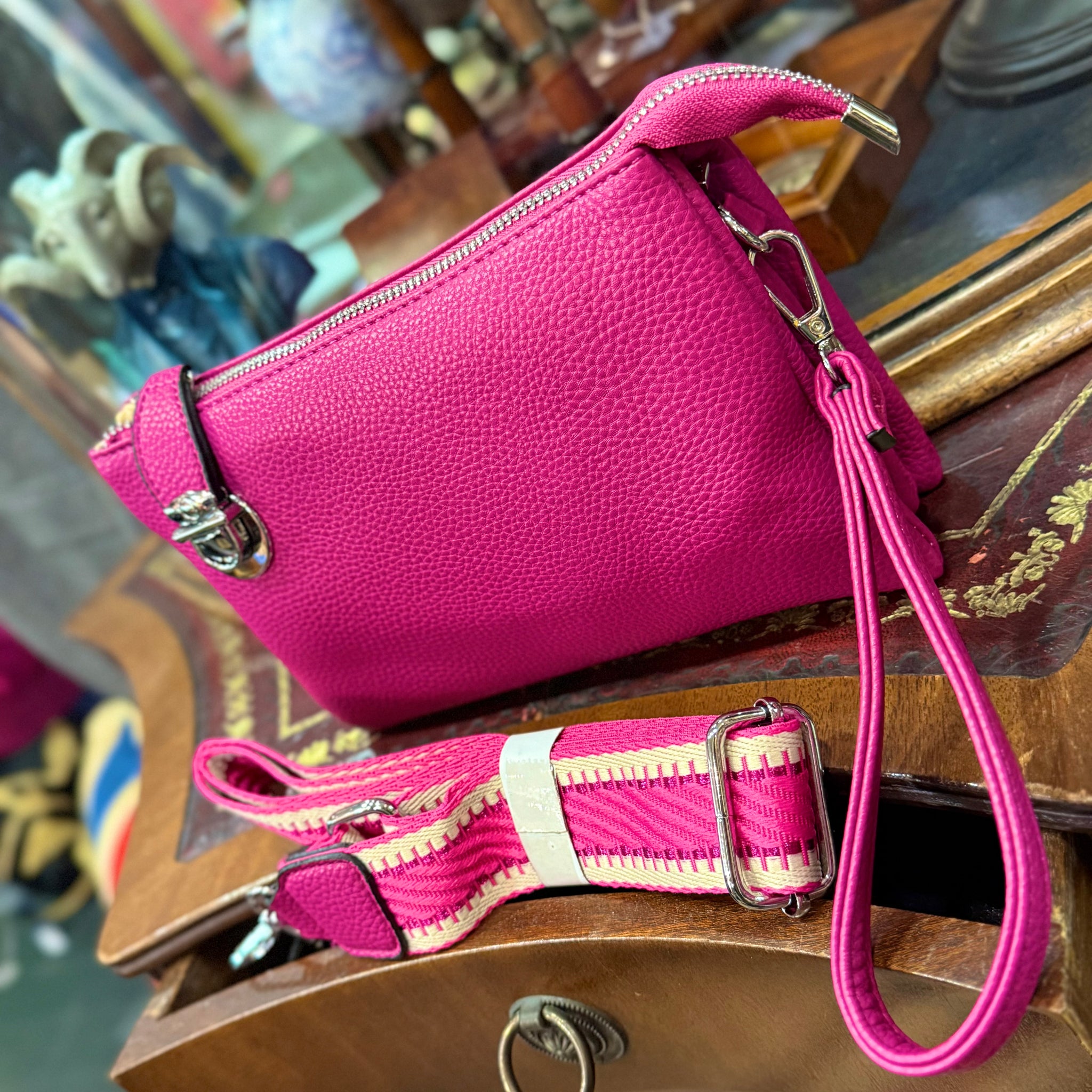 Rosa Multi Compartmented Clutch Bag