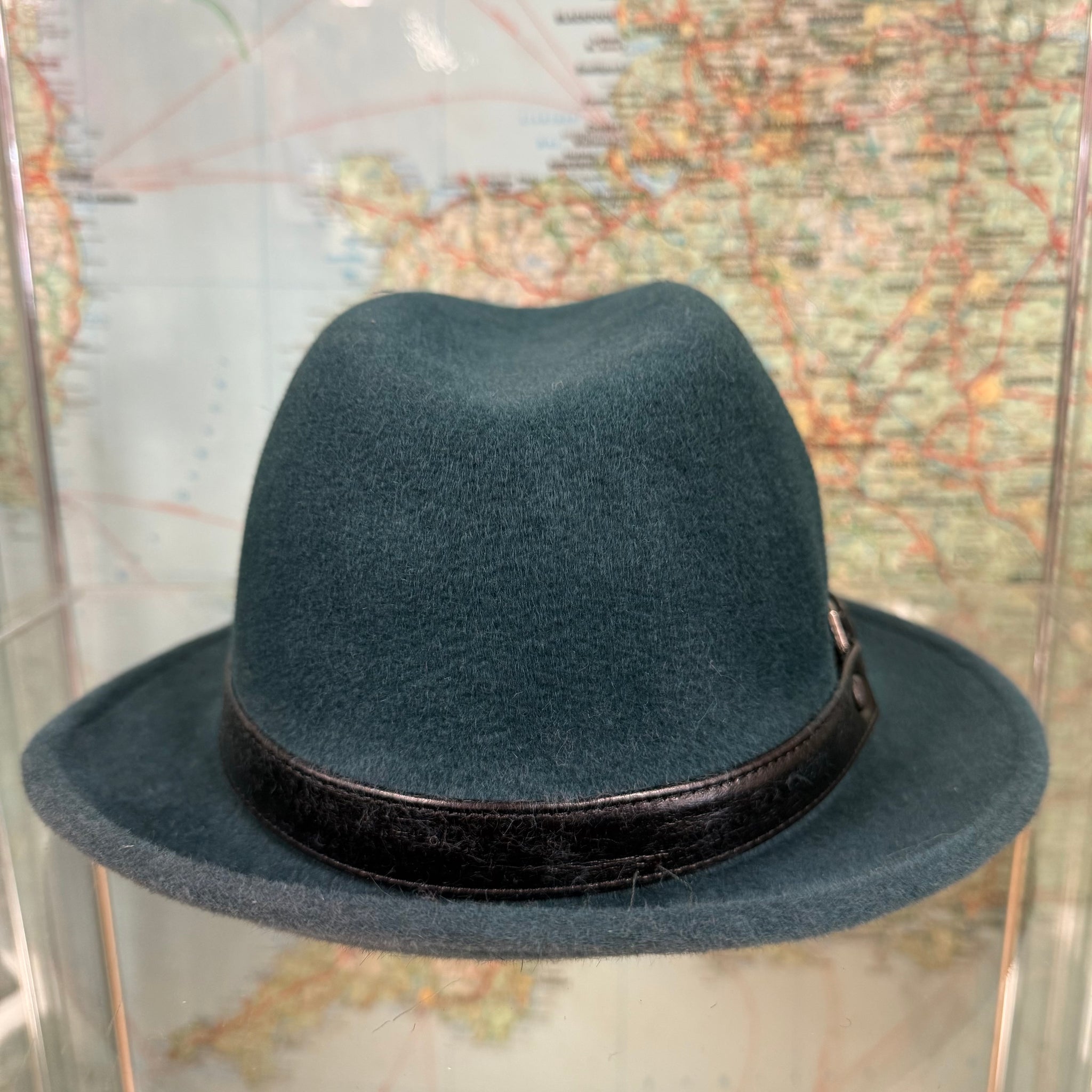 Sea Teal Fur Felt Trilby